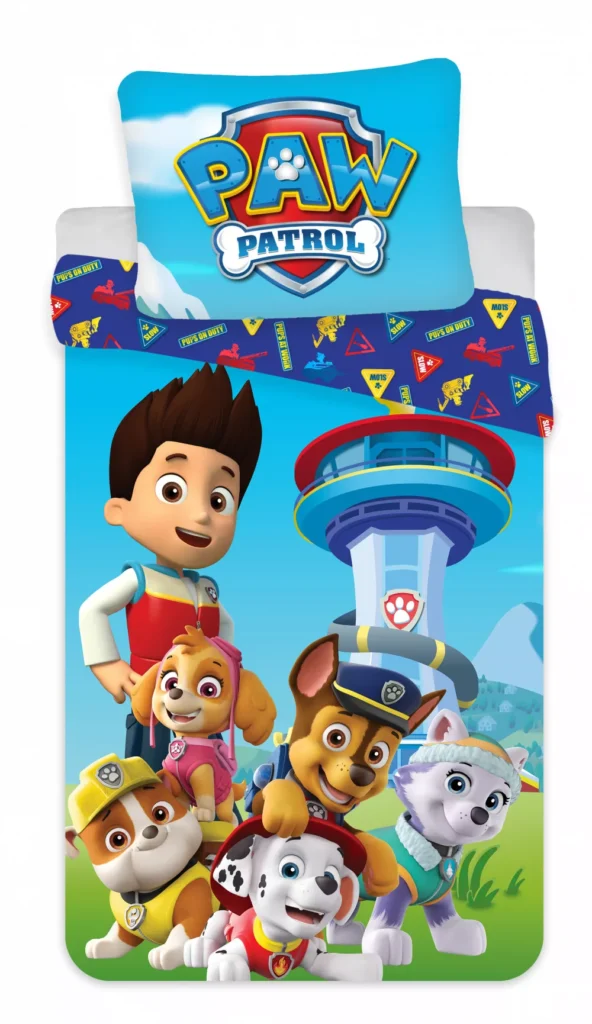 Paw Patrol dekbedovertrek Squad  140 x 200 cm - 70 x 90 cm - katoen