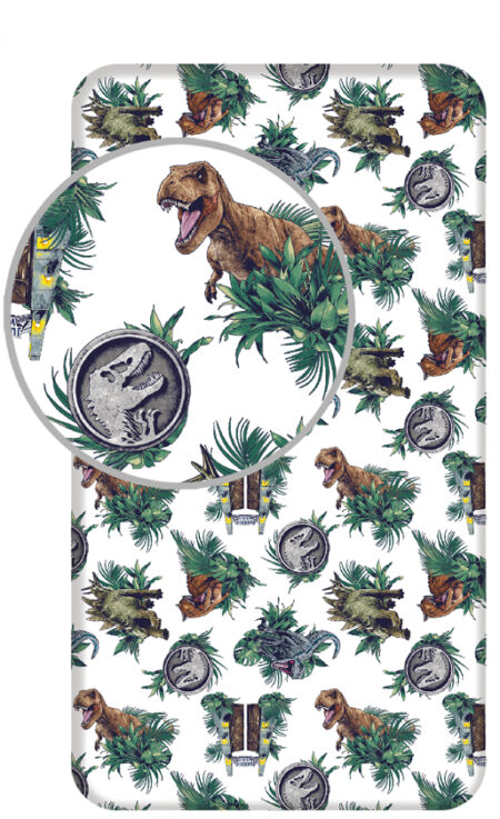 Jurassic World Hoeslaken Eenpersoons - 90 x 200 cm - Multi