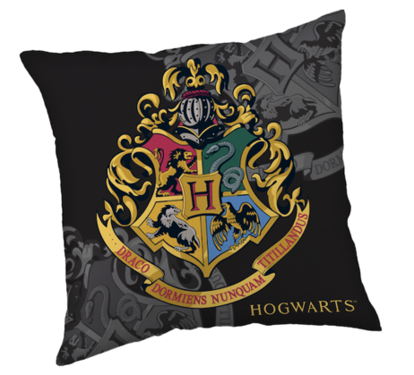 Harry Potter Hogwarts Zwart sierkussen 40X40cm