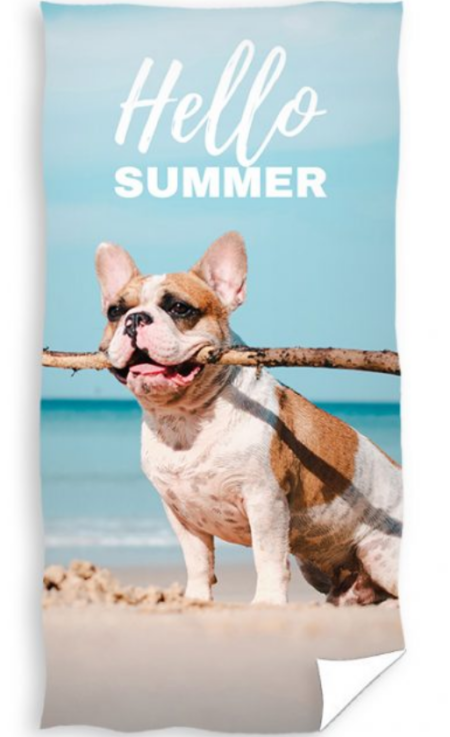 Honden Strandlaken Hello Summer - 70 x 140 cm