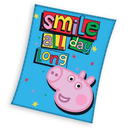 Peppa Pig Fleece plaid Smile  110 x 140 cm