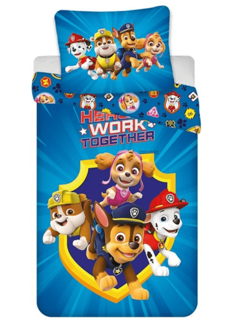 PAW Patrol Dekbedovertrek Hero's Work Together 140 x 200 cm - 65 x 65 cm