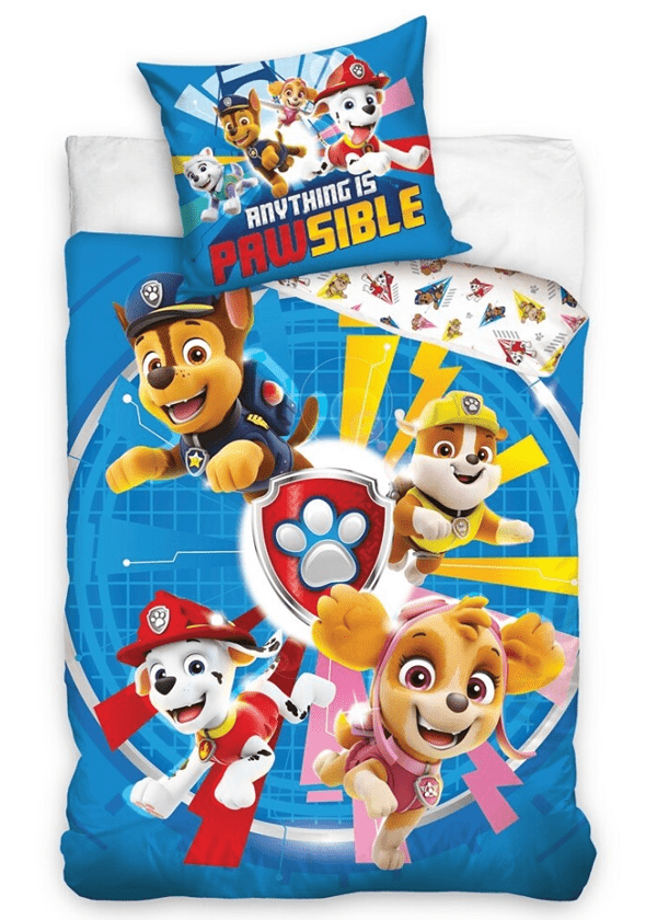 Paw Patrol dekbedovertrek Pawsible polykatoen 140 x 200 cm - 65 x 65 cm