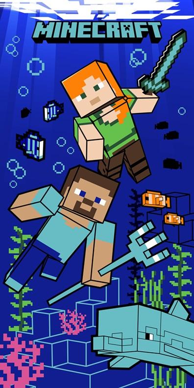 Minecraft strandlaken Seaworld 70 x 140 cm