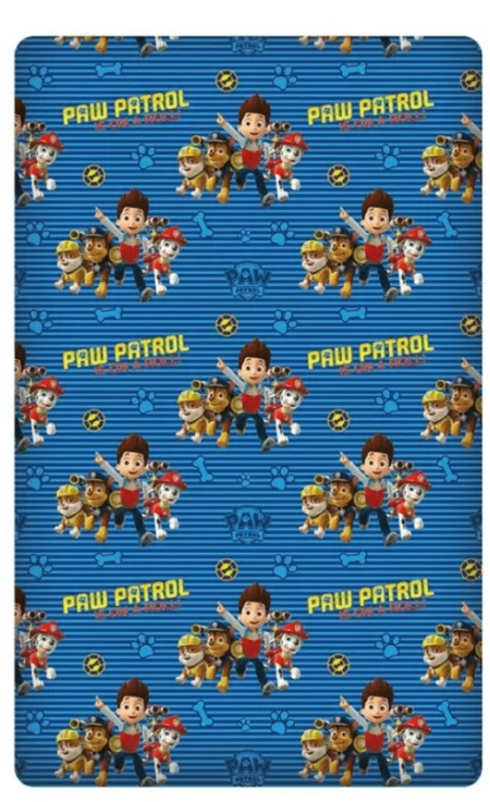 PAW Patrol Hoeslaken team 90 x 200 cm - Blauw