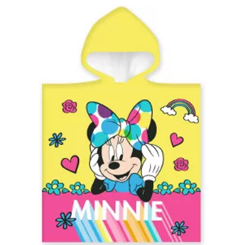 Minnie poncho 50 x 100 cm geel