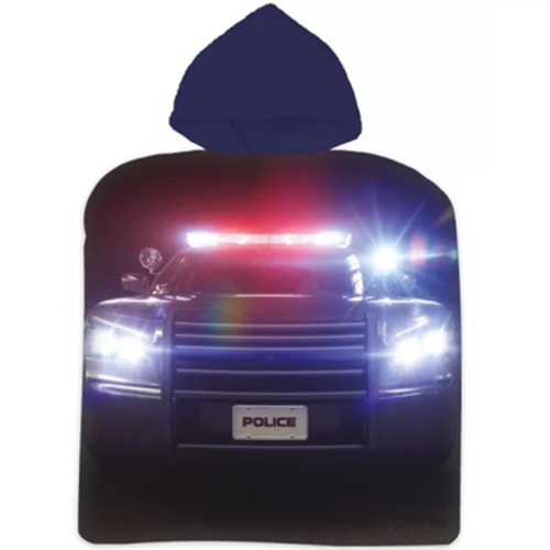 Politieauto Poncho - 50 x 100 cm - Katoen