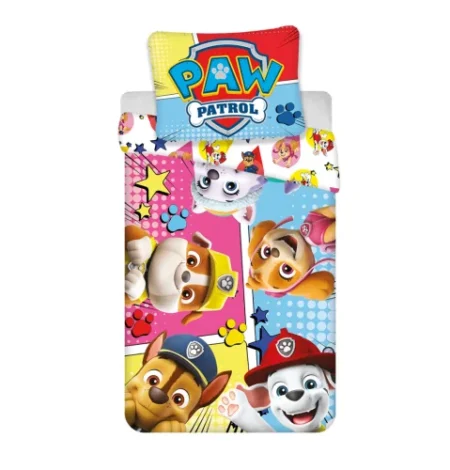 PAW Patrol Dekbedovertrek Comic 140 x 200 cm - 70 x 90 cm