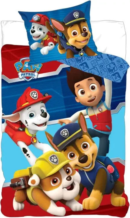 Paw Patrol dreumesdekbedovertrek Party 100 x 135 cm Katoen