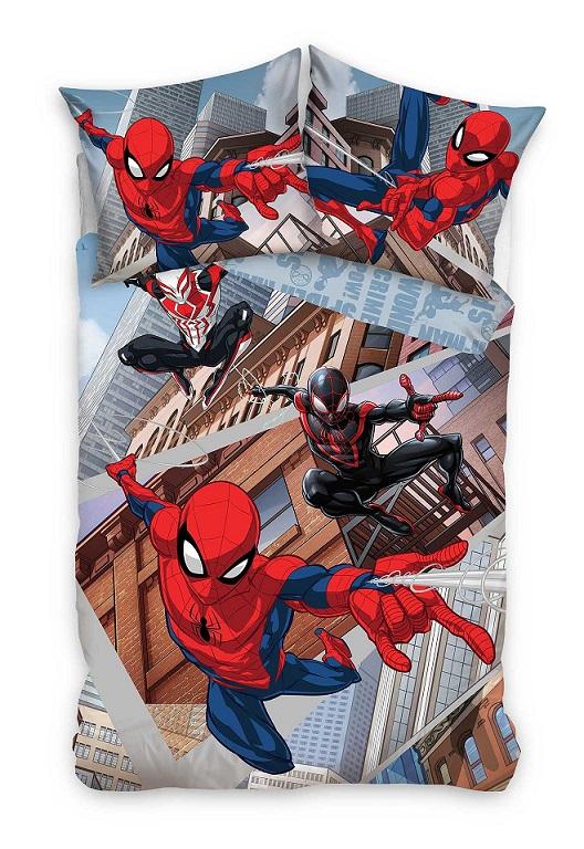 SpiderMan dekbedovertrek City 140 x 200 cm - 60x70cm