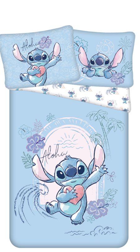 Lilo en Stitch dekbedovertrek Wave 140 x 200 cm - 70 x 90 cm - katoen - pre order