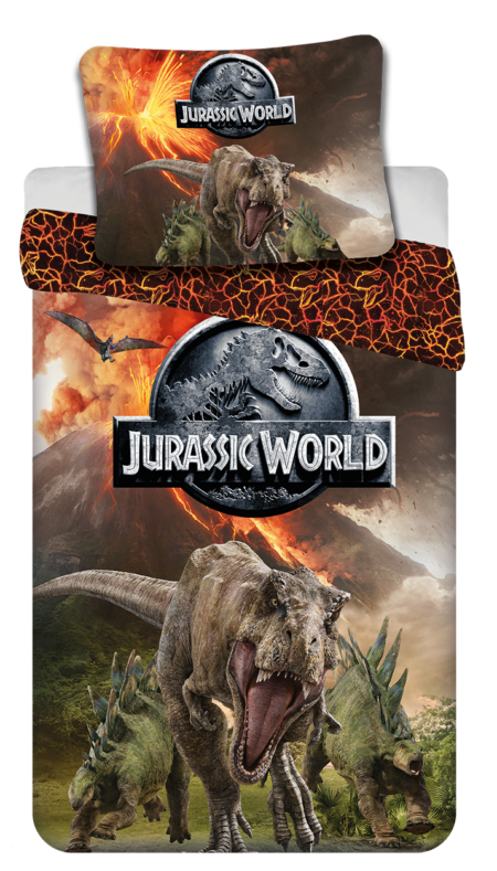 Jurassic World Dekbedovertrek Vulkaan  140 x 200 cm  - Polyester- pre order