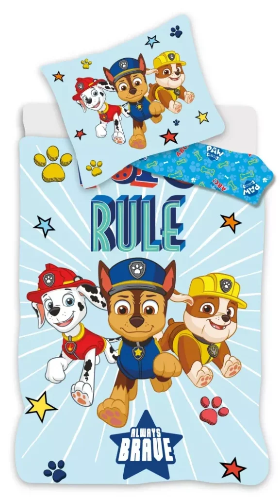 Paw patrol Peuterdekbedovertrek Blauw - 100 x 140 cm - Katoen