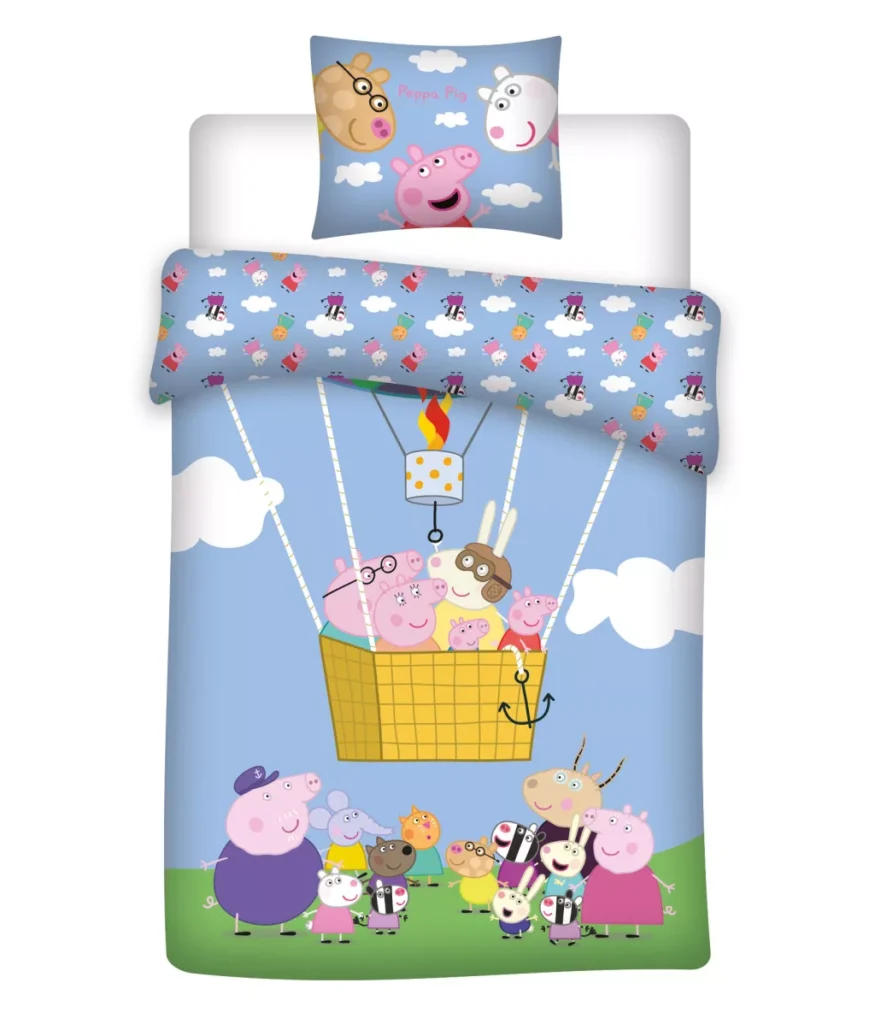 Peppa Pig Peuterdekbedovertrek - 100 x 140 cm - Katoen