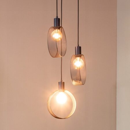 LABEL51 Hanglamp Ronda - Zwart - Metaal - 3-Lichts