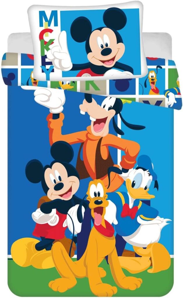 Mickey Mouse Friends Dekbedovertrek 100 x 135 cm - Katoen - 40 x 60 cm