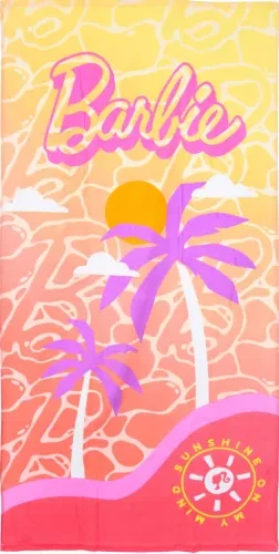Barbie strandlaken Palmboom 70 x 140 cm - katoen
