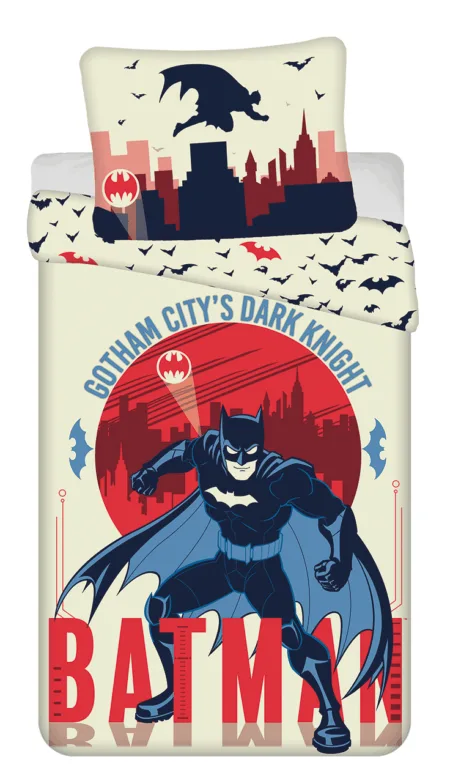 Batman Dekbedovertrek Gotham 140 x 200 cm - katoen -70 x 90 cm