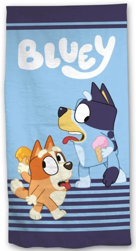 Bluey blauw Strandlaken 70 x 140 cm polyester - pre order