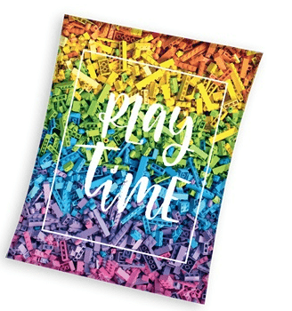 Sweet Home may time fleeceplaid meerkleurig 150x200cm