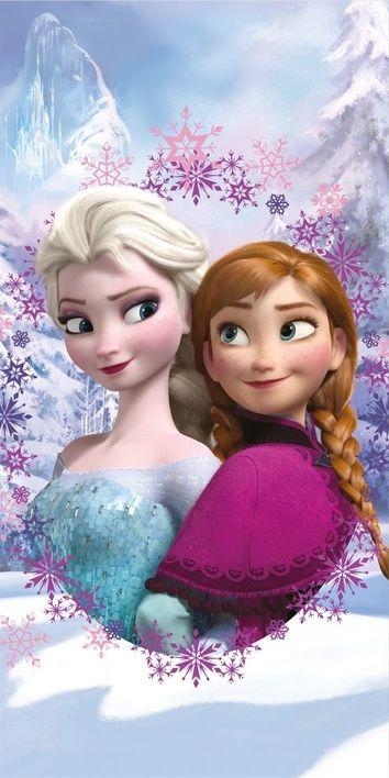 Disney Frozen  Anna en elsa Strandlaken 70 x 140 cm
