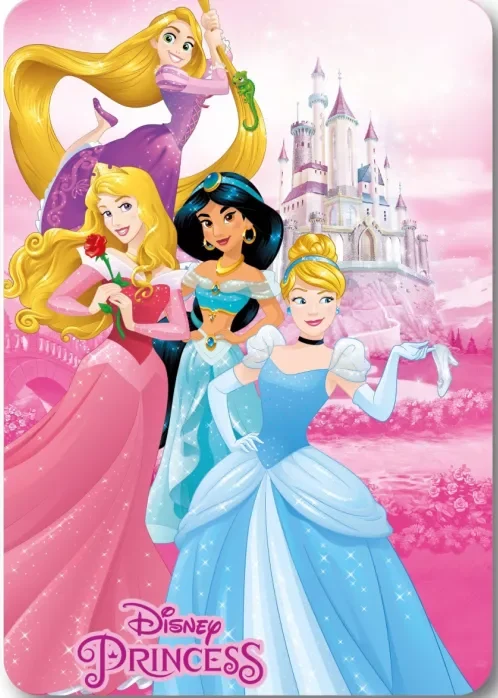 Disney Princess Castle Fleece deken 100 x 140 cm