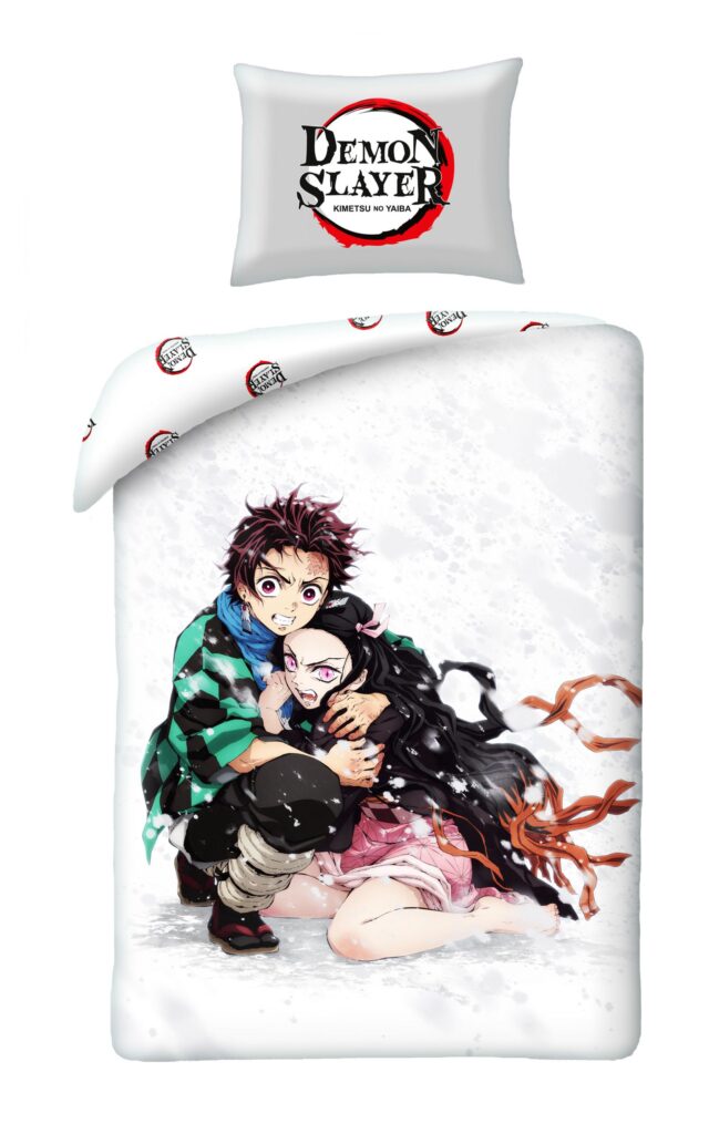 Demon Slayer dekbedovertrek 140 x 200 cm - katoen