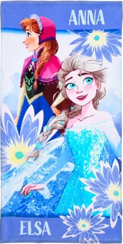 Frozen strandlaken Anna & Elsa 70 x 140 cm - katoen