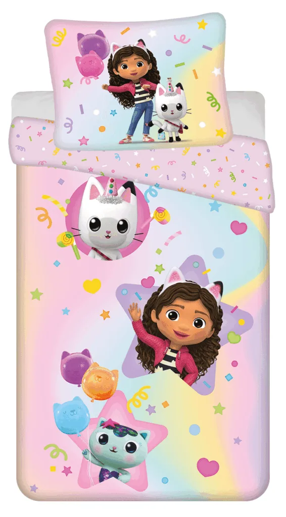 Gabby's Dollhouse Dekbedovertrek Rainbow - 140 x 200 cm - Katoen