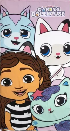 Gabby's Dollhouse strandlaken 70 x 140 cm - polyester