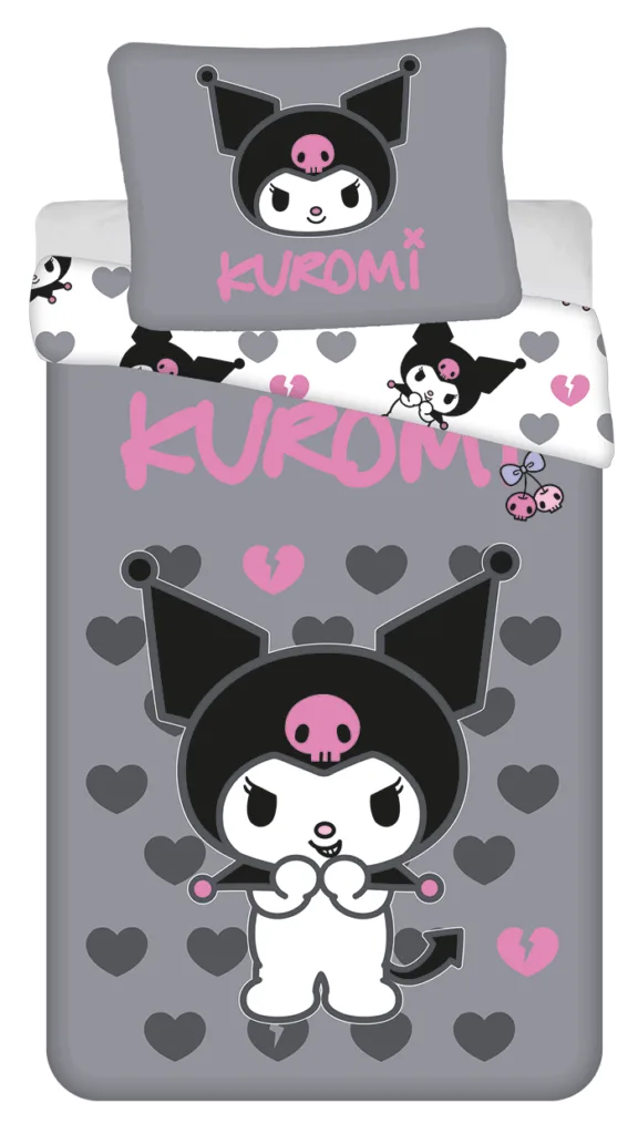 Hello Kitty Dekbedovertrek Kuromi 140 X 200 cm - 70x90 cm - katoen