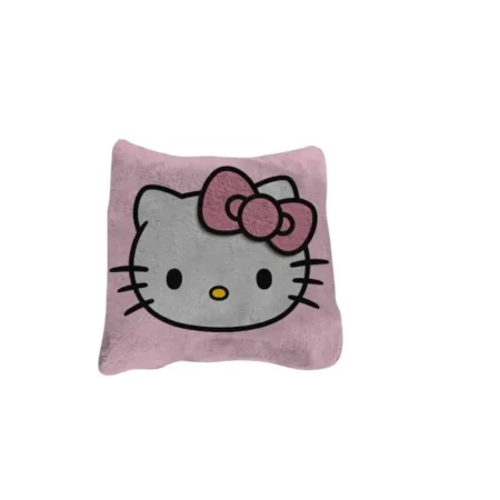 Hello Kitty fleece plaid + kussen 100 x 150 cm - 40 x 40 cm - polyester - pre order