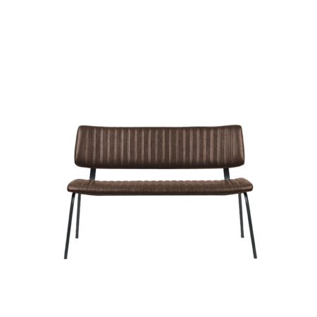 LABEL51 Eetkamerbank Gusto - Bruin - PU-Leder - 120 cm