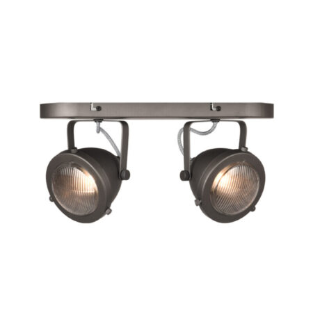 LABEL51 Spot Moto - Burned Steel - Metaal - 2-Lichts