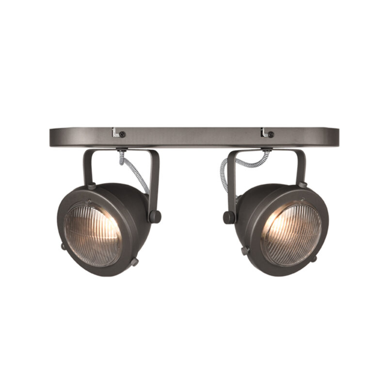 LABEL51 Spot Moto - Burned Steel - Metaal - 2-Lichts