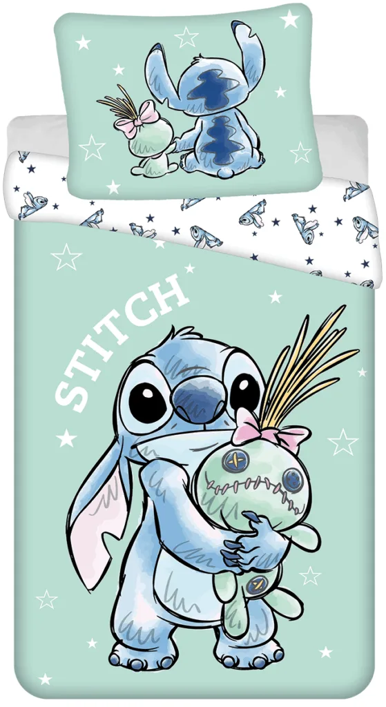 Stitch dekbedovertrek Buddies 140 x 200 cm - 70 x 90 cm - katoen