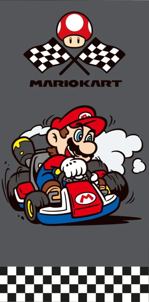 Mariokart strandlaken  70 x 140 cm