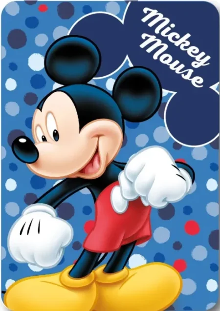Mickey Mouse Dots Fleece deken 100 x 140 cm
