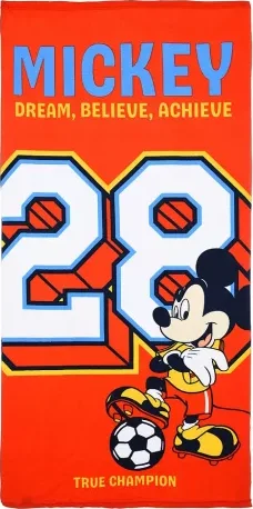 Mickey Mouse strandlaken Oranje 70 x 140 cm - polyester
