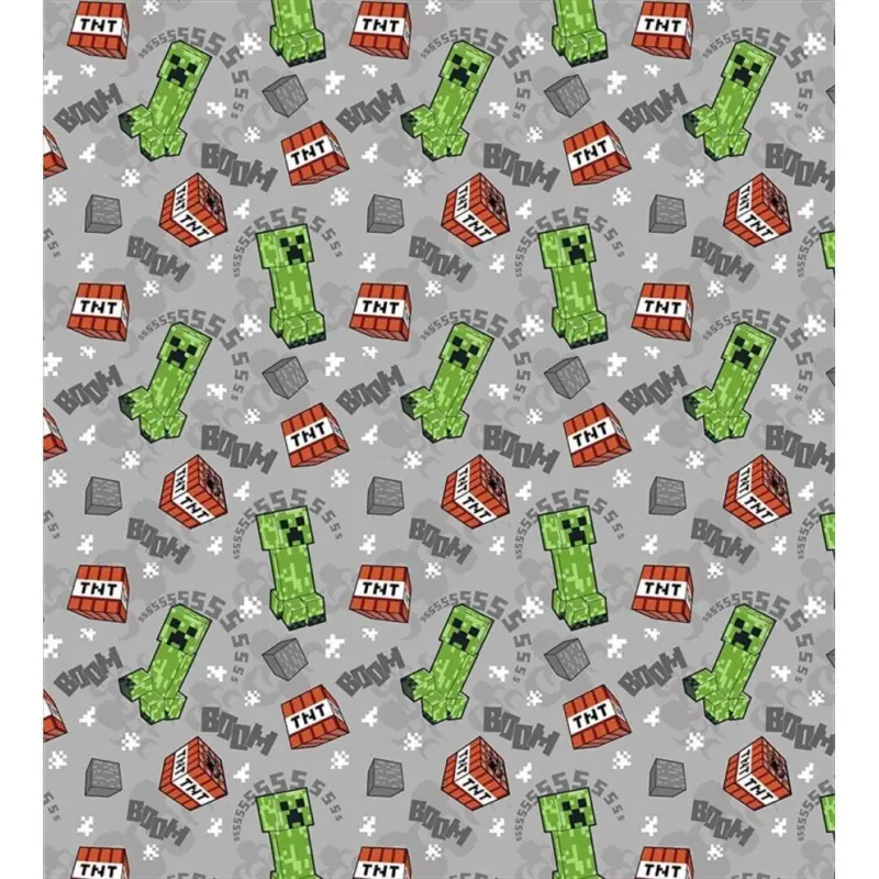 Minecraft fleece plaid 180 x 200 cm - polyester