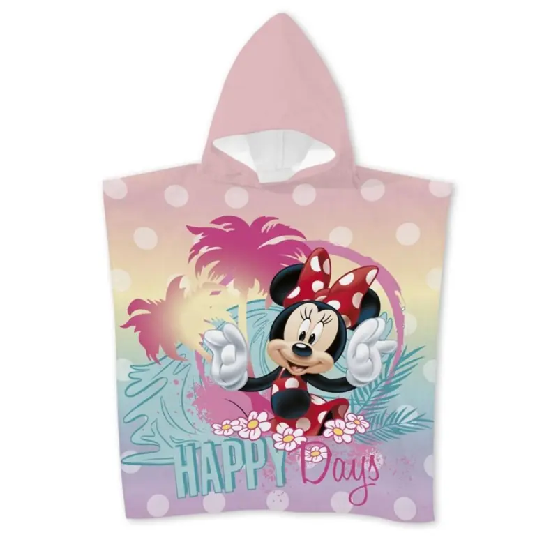 Minnie Mouse poncho happy days 55 x 110 cm - polyester