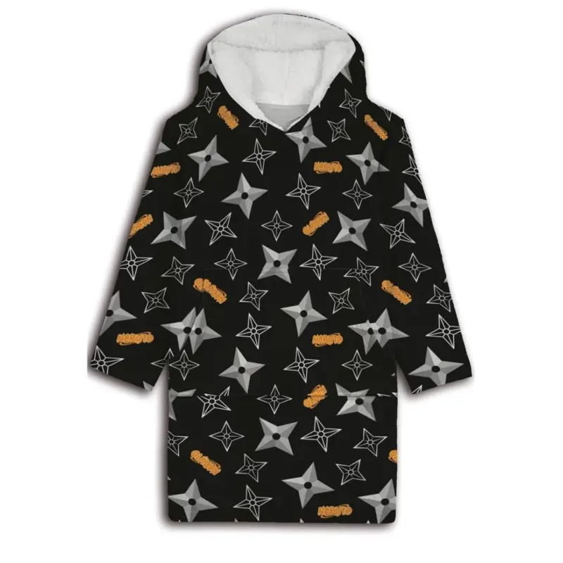 Naruto shuriken hoodie poncho maat XS - L - polyester