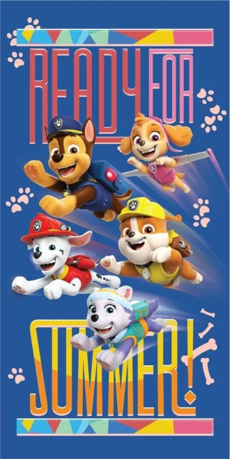 Paw Patrol handdoek Summer ready 70 x 140 cm - polyester