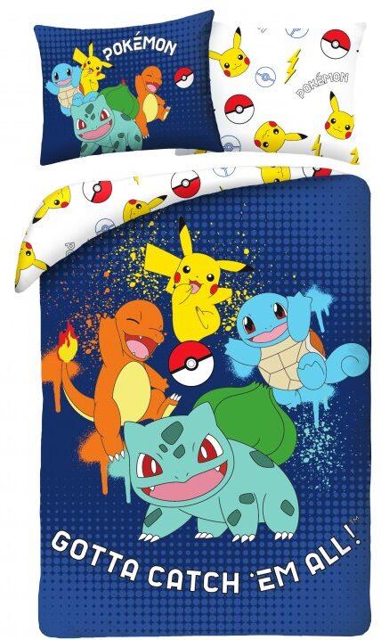 Pokemon Gotta Catch Em All Dekbedovertrek 140 x 200 cm (70 x 90 cm)  polyester