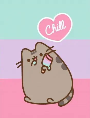 Pusheen Chill fleece deken 130 x 170cm