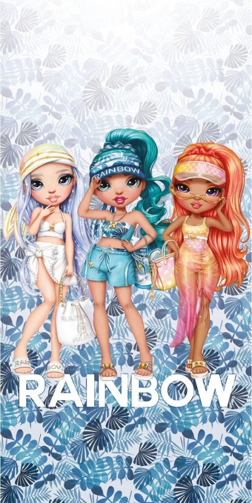 Rainbow High strandlaken 70x140cm