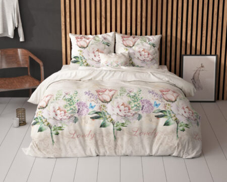 Sleeptime Lovely Flower Beige 140 x 200/220 cm