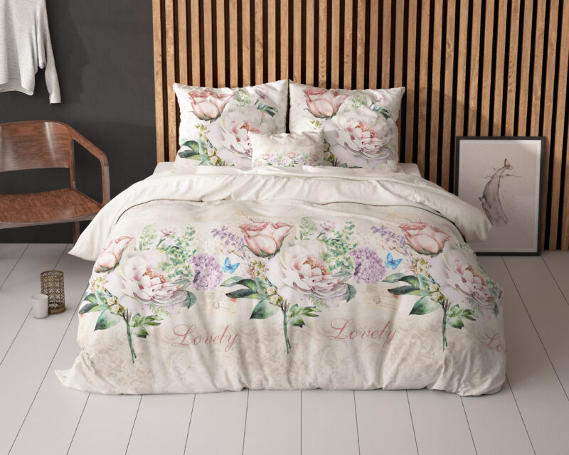 Sleeptime Lovely Flower Beige 140 x 200/220 cm