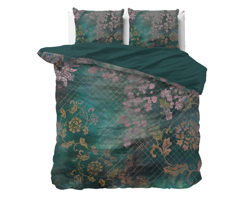 Sleeptime Raddison Flower Groen 240 x 200/220 cm