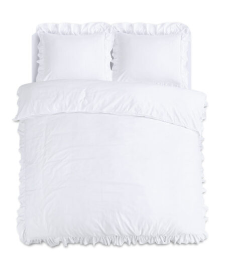 Sleeptime Ruffles Wit 140 x 200/220 cm